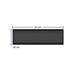 ZKDIGIMAX DG03S1W37 - Pantalla LCD Estrecha de 37" para Estantería, Ultrapanorámica, Resolución Full HD, Android 8.1, Alta Brill