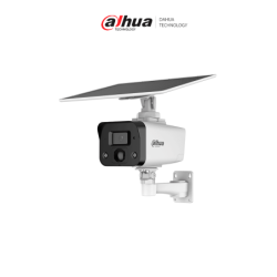 DAHUA IPC-HFW2441DG-4G-SP-B Cámara IP bullet 4G 4MP / panel solar / Batería /  SMD /  Sirena y luz de disuasión activa