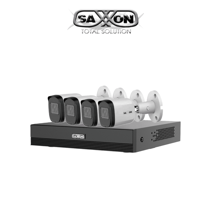 SAXXON SUA-KIT / XVR1E04-I / 4-B20M-0280B - Kit de 4 Canales HDCVI 1080P