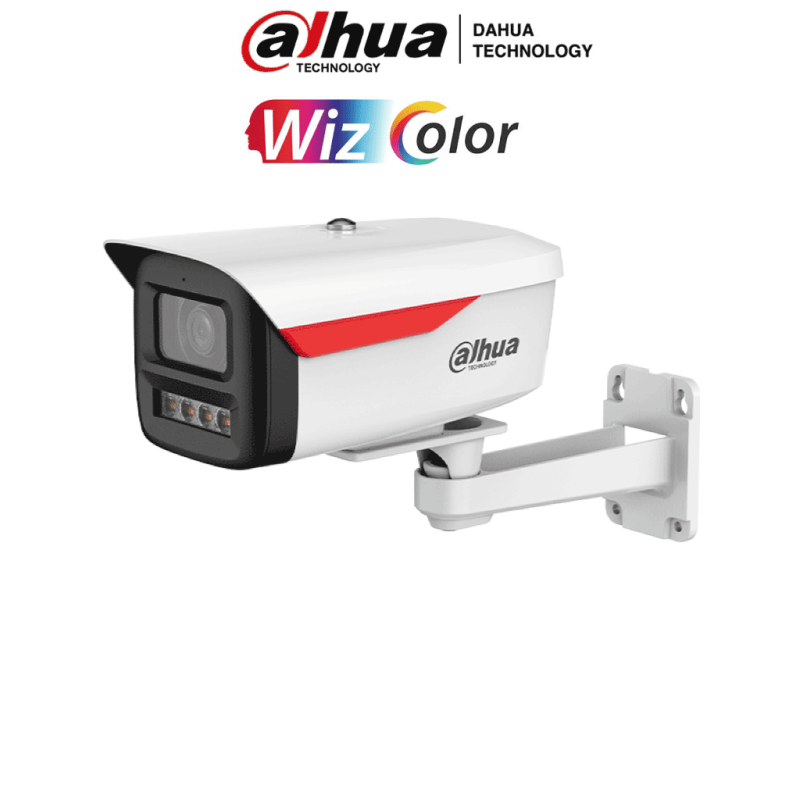 DAHUA DH-IPC-HFW2849M-S-B-PRO Cámara IP Bullet de 8MP  /  WizColor  / WizSense /  equipada con IA /  SMD Plus /  Lente de 3.6 mm