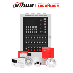 DAHUA WISUALARM HY-1022 PAQUETE - Paquete de incendio direccionable, Incluye: DHI-HY-1301, DHI-HY-TCDZ, DHI-HY-1310, DHI-HY-1200