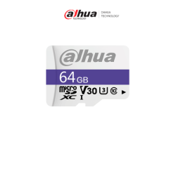 DAHUA DHI-TF-C100 / 64GB - Dahua Memoria Micro SD de 64 GB UHS-I /  C10 / U3 / V30 /  Velocidad de Lectura 95 MB / s