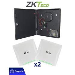 ZKTECO C2260BUHF5PRO - Paquete con Panel y 2 Antenas UHF de 5m ideal para Solución de Control de Acceso Vehicular (2 carriles)