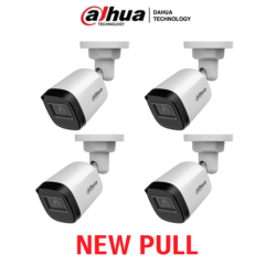 DAHUA DAHUA HAC-B1A21PAQ NEWPULL - Paquete Caja de 4 Camaras Bullet 1080P /  82 Grados de Apertura /  Lente de 3.6mm