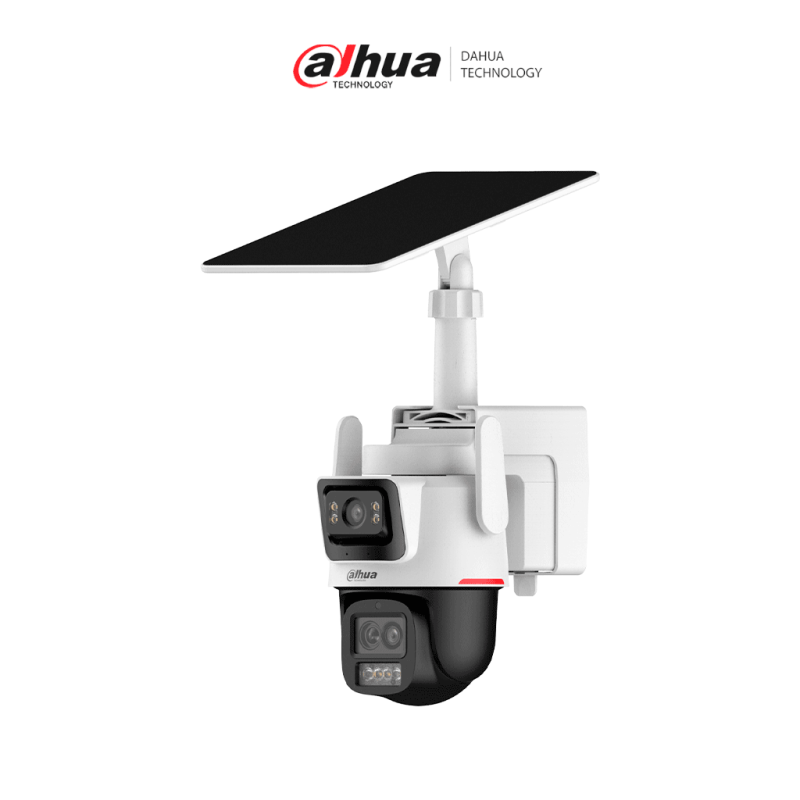 DAHUA DH-IPC-PTS2649C-3E3Z-4GB20, Cámara PT Solar 4G WizColor /  Dual 3 + 3MP /  SMD 3.0 /  Disuasión Activa