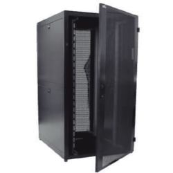SBE TECH SBE-GNL42URV800PC Gabinete de piso de 800 mm de ancho, 1000 mm de profundidad y 42UR de alto (7 pies), puerta delantera