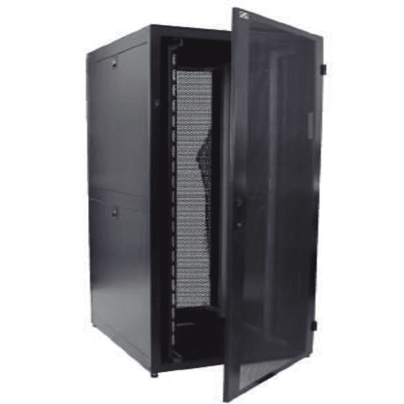 SBE TECH SBE-GNL42URV800PC Gabinete de piso de 800 mm de ancho, 1000 mm de profundidad y 42UR de alto (7 pies), puerta delantera
