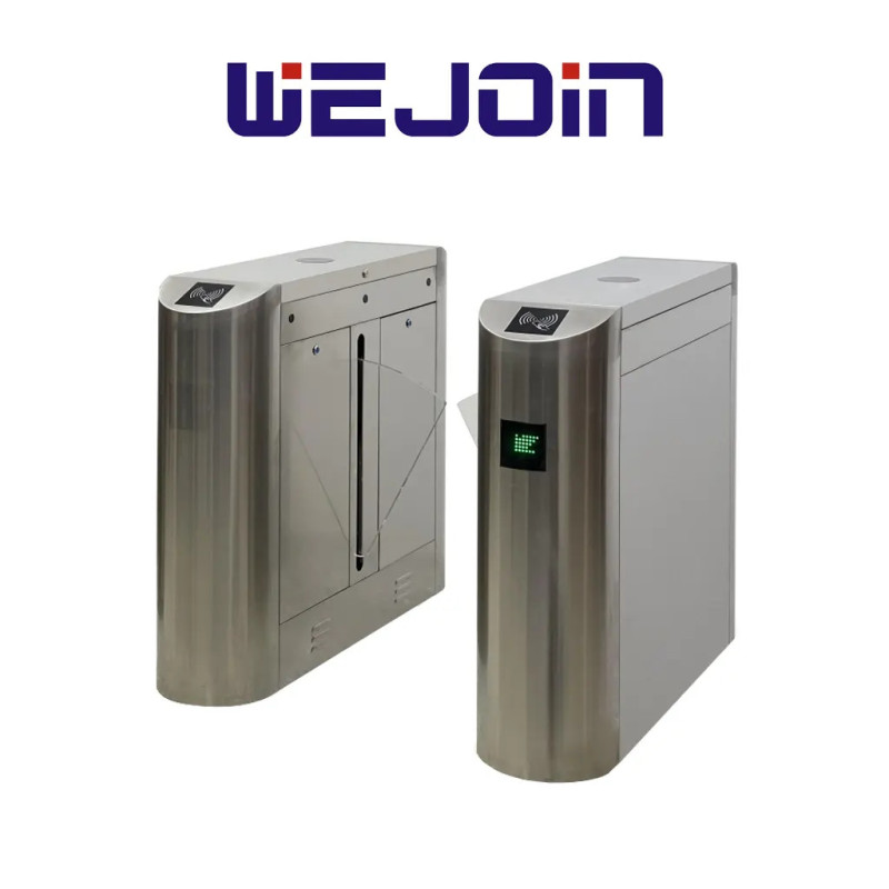 WEJOIN WJTYH101SP - Barreras Peatonal Flap Barrier Bidireccional con Aletas de Acrílico 3 Millones de Ciclos pase 25 - 35 por mi