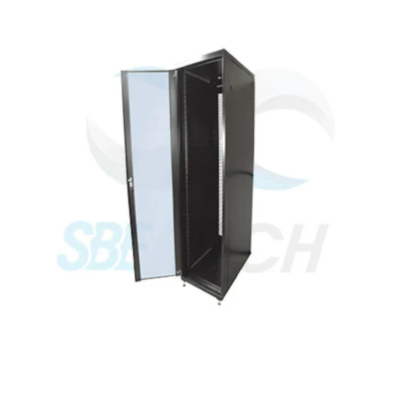 SBE TECH SBE-GNL42URP6001.2PC - Gabinete de piso en acero de alta resistencia con pintura electrostática y paneles laterales des