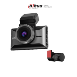 DAHUA S10 - Dashcam (Cámara de tablero), Equipada con 2 cámaras: frontal (4K), trasera (1080p), Pantalla de 3", Incorpora Wifi y