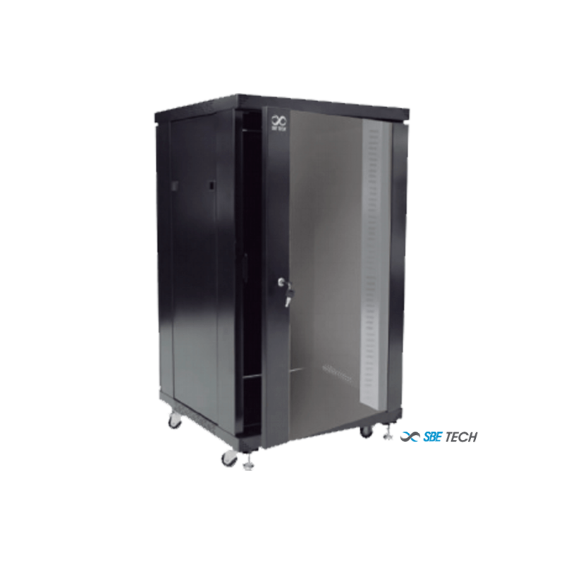 SBE-TECH - SBE-GNL26URPPC Gabinete de piso 26UR, 1000 mm de profundidad  /