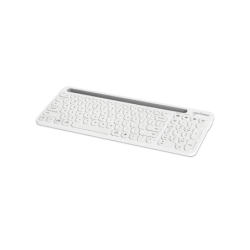MANHATTAN - 180580 - Kit teclado y mouse inalámbricos conexión dual USB y Bluetooth, blanco