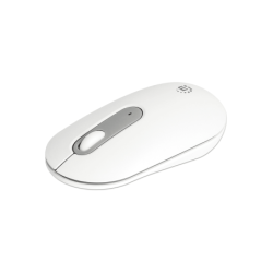 MANHATTAN - 180580 - Kit teclado y mouse inalámbricos conexión dual USB y Bluetooth, blanco