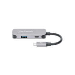 MANHATTAN - 190299 - Convertidor Docking USB-C a HDMI, 3 en 1 con PD