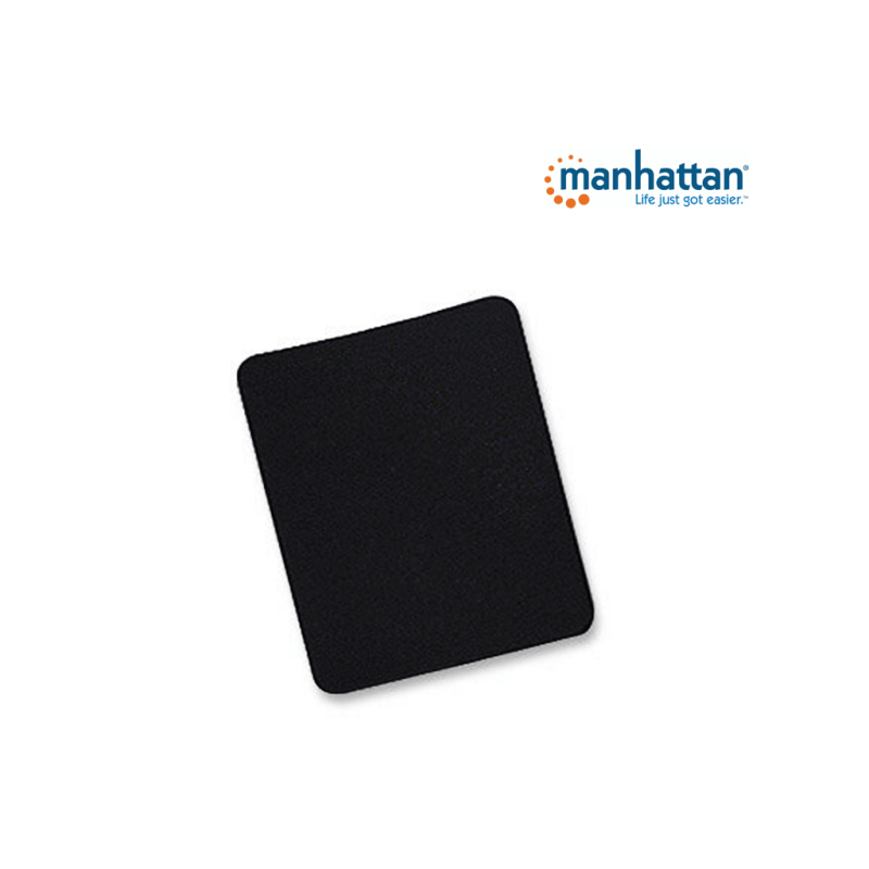 MANHATTAN 423533 Mouse Pad Espuma, negro, individual  /  Empaquetado