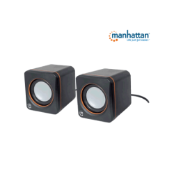 MANHATTAN 161435 Sistema de Altavoces, Bocinas, Serie 2600 USB, 2 Altavoces