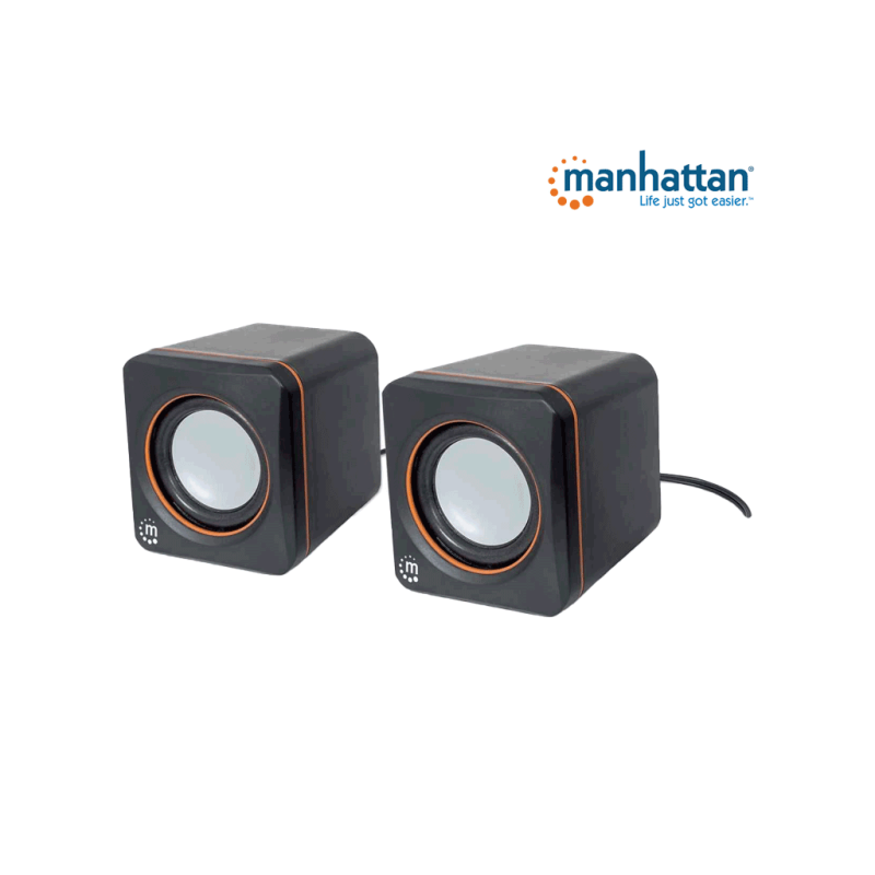 MANHATTAN 161435 Sistema de Altavoces, Bocinas, Serie 2600 USB, 2 Altavoces MANHATTAN 161435 Sistema de Altavoces, Bocinas, Serie 2600 USB, 2 Altavoces