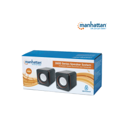 MANHATTAN 161435 Sistema de Altavoces, Bocinas, Serie 2600 USB, 2 Altavoces MANHATTAN 161435 Sistema de Altavoces, Bocinas, Serie 2600 USB, 2 Altavoces