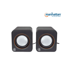 MANHATTAN 161435 Sistema de Altavoces, Bocinas, Serie 2600 USB, 2 Altavoces MANHATTAN 161435 Sistema de Altavoces, Bocinas, Serie 2600 USB, 2 Altavoces