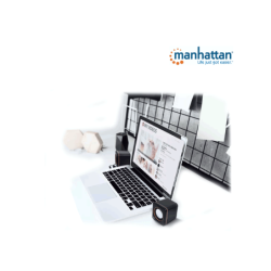 MANHATTAN 161435 Sistema de Altavoces, Bocinas, Serie 2600 USB, 2 Altavoces MANHATTAN 161435 Sistema de Altavoces, Bocinas, Serie 2600 USB, 2 Altavoces