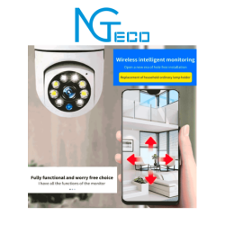 NGTECO NGSH01C2IN - Foco con Cámara Inteligente WiFi  /  2MP  /  Visión PTZ 355°  /  Lente HD 4mm