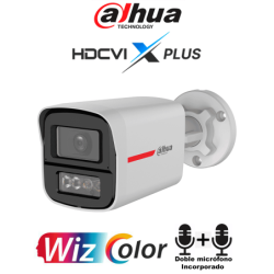 DAHUA DH-HAC-HFW1549XN-A-PRO - Cámara Bullet 5MP WizColor /  Imagen 24 Horas a Color /  Corrección de Dist de Imagen Mediante IA