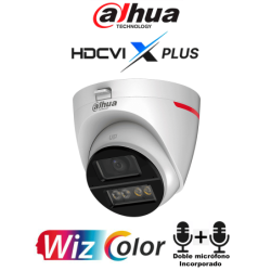 DAHUA DH-HAC-HFW1549XN-A-PRO - Cámara Domo 5MP WizColor /  Imagen 24 Horas a Color /  Corrección de Dist de Imagen Mediante IA