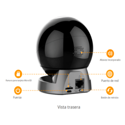 IMOU REX - Camara IP PT Wifi de 2 Megapixeles /  IR de 10 Metros /  Microfono Integrado para Audio Dos Vías