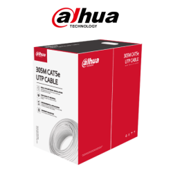 DAHUA DH-PFM920I-5EUN - Bobina de cable UTP blanco, 100% cobre, categoría 5e, 305 metros. Ideal para video y redes, cumple con C