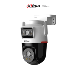 Dahua DH-IPC-PTS2349B3-SW-E2-PV- Cámara IP PT Wifi Dual de 6 MP, 2 Lentes de 3 MP (Fijo y PT), WizColor