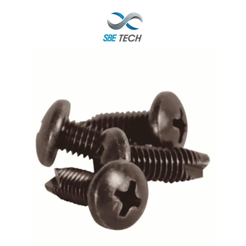SBE TECH - SBE-JTACERO6MM JUEGO DE TORNILLOS DE 6MM CAB GOTA PAVONADO UNICAMENTE P
