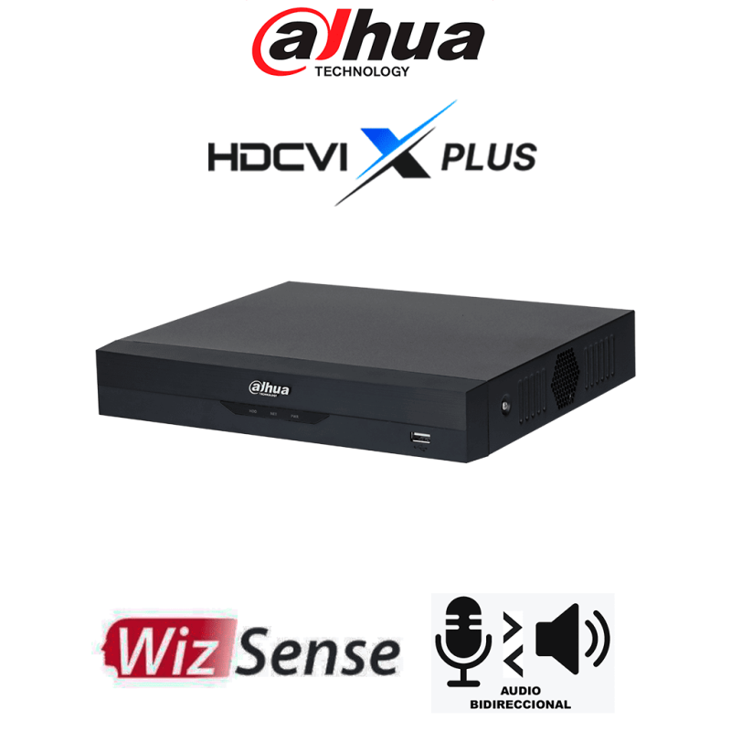 DAHUA DH-XVR5104HS-I3 / T - DVR de 5MP Lite con WizSense /  HDCVI X PLUS /  Soporta 4 canales + 2 IP o hasta 6 canales IP