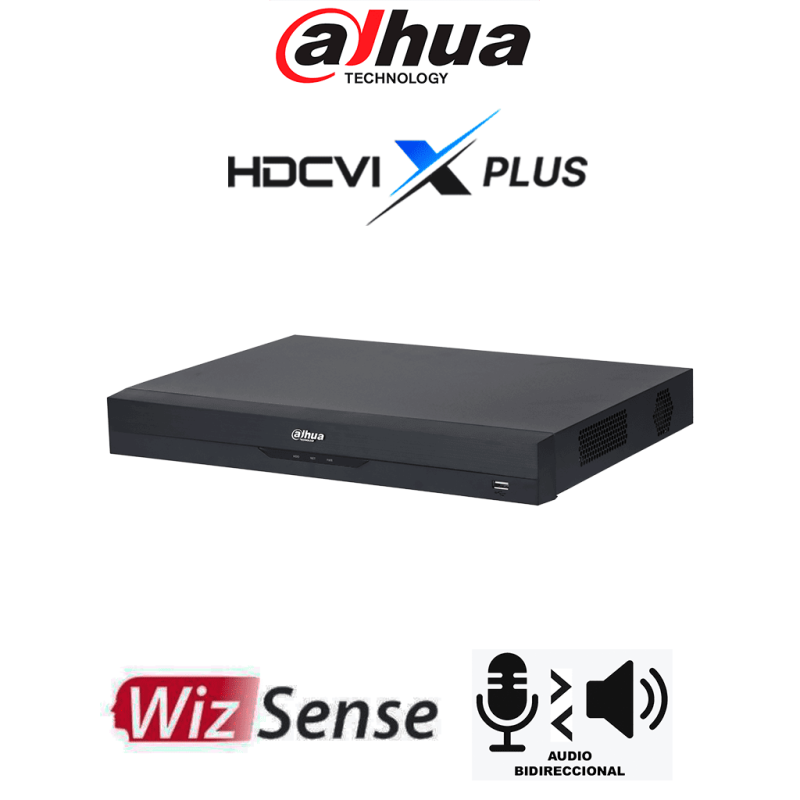 DAHUA DH-XVR5232AN-I3 / T - DVR de 32 Canales 5 MP Lite WizSense /  HDCVI X PLUS /  Audio Bidireccional en los 32 Canales