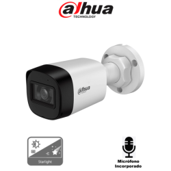 DAHUA DH-HAC-HFW1500RLN-A-S3-DIP - Cámara Bullet de 5 Megapíxeles Starlight /  Micrófono Integrado /  Lente de 2.8mm
