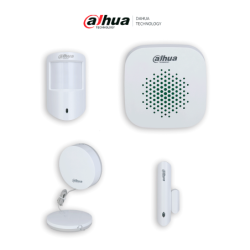 DAHUA KIT BÁSICO - Paquete básico de periféricos para sistemas inalámbricos de intrusión de Dahua, Incluye: 1 PIR para interior,