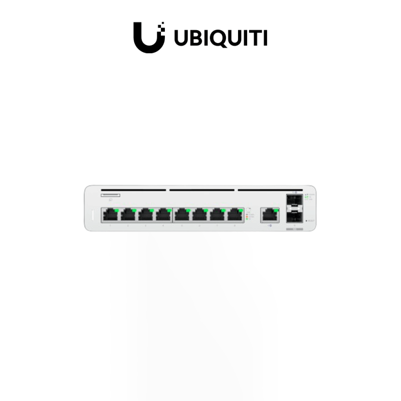 UBIQUITI UISP-Console - Consola UISP con switch integrado y puerta de enlace ethernet multigigabit , 9 puertos GbE RJ45 , 2 puer