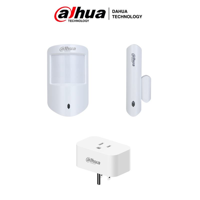 DAHUA PAQUETE SMART HOME - Paquete de periféricos para sistemas de intrusión, Incluye: 1 PIR (sensor de movimiento), 1 Contacto