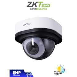 ZKTECO DL-855P38B-S8-S-FHL - Cámara IP Domo Híbrida Inteligente de 5 MP, Serie BioSense, Lente Motorizado 2.8–12 mm, Video Analí