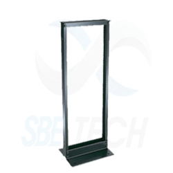 SBE TECH SBE-RR419NM - Rack de acero de 4 FT de altura / 19" de ancho  /  Color Negro pavonado /  Incluye 8 tornillos 12 / 24