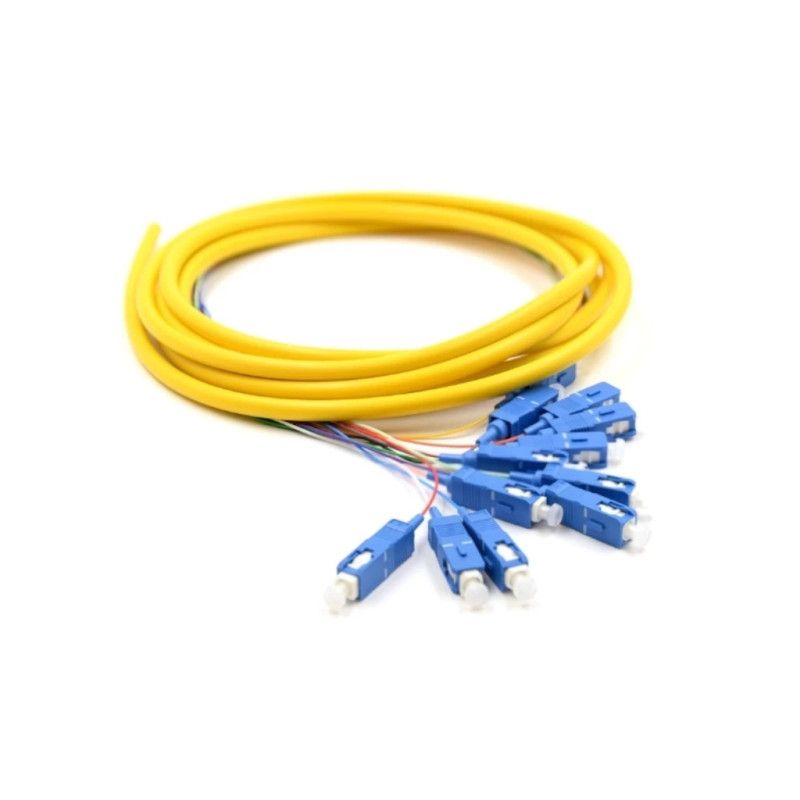 SBE TECH SBE-PIGSC2MSM12PC juego de 12 Pigtail SC UPC  /  MONOMODO 9 / 125  /  2 metros  /  1pieza