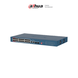 DAHUA DH-CS4220-16GT-190-V2 Switch Poe de 16 Puertos Gigabit con PoE inteligente, puerto rojo de 90W, 190W totales, 2 puertos SF