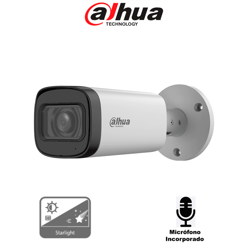 DAHUA DH-HAC-HFW1500RN-Z-A-27135-S3-DIP - Cámara Bullet de 5 Megapíxeles /  Lente Motorizado de 2.7 a 12 mm