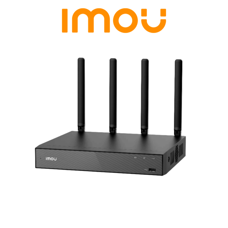 IMOU NVR-N118W-8A0E NVR WIFI 18 Canales, Disco duro de 3.5 pulgadas hasta 16T, micrófono y altavoz integrados, cuatro antenas 2,