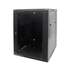 INTELLINET - 711845 - Gabinete mural abatible 19", 9U, Ensamblado  /  9U, 550 mm de profundidad, Ensamblado, negro