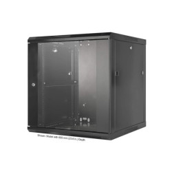 INTELLINET - 711906 - Gabinete mural de 19", 12U, Ensamblado  /  12U, 450 mm de profundidad, Ensamblado, negro