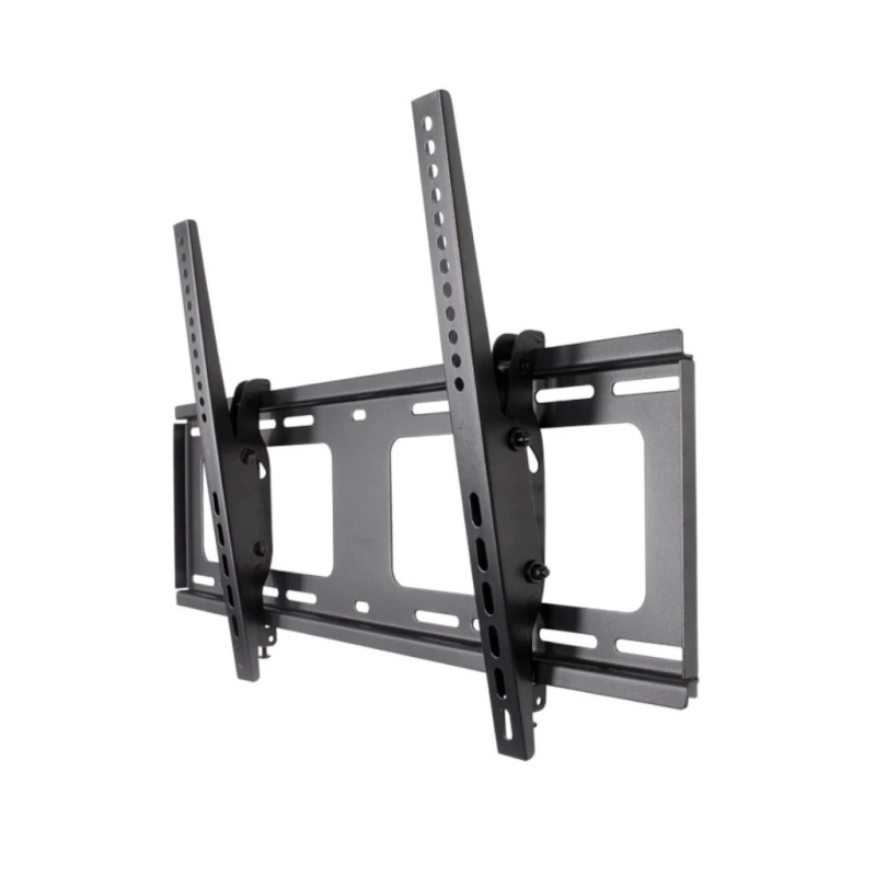 MANHATTAN - 461481 - Soporte de pared inclinable universal para TV de pantalla plana con ajuste de nivelación de poste