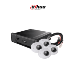 DAHUA PAQUETE IP MÓVIL - Paquete de solución móvil IP que incluye: 1 grabador móvil IP de 8 canales, 4 cámaras IP domo de 2 MP (