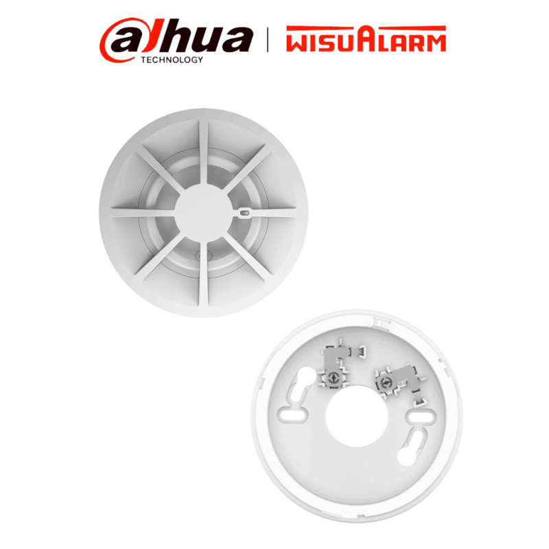 DAHUA WISUALARM PAQUETE DHI-HY-1310 - El paquete incluye: detector de calor direccionable y la base de instalación