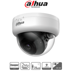 DAHUA DH-HAC-D1A21N-U - Cámara Domo HDCVI 1080P /  Lente de 2.8 mm /  IR Inteligente de Hasta 25 Mts /  WDR Digital