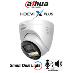 DAHUA DH-HAC-HDW1801TQN-IL-T - Cámara Domo 4K /  HDCVI X PLUS /  Audio Bidireccional /  Apertura de Hasta 106 Grados
